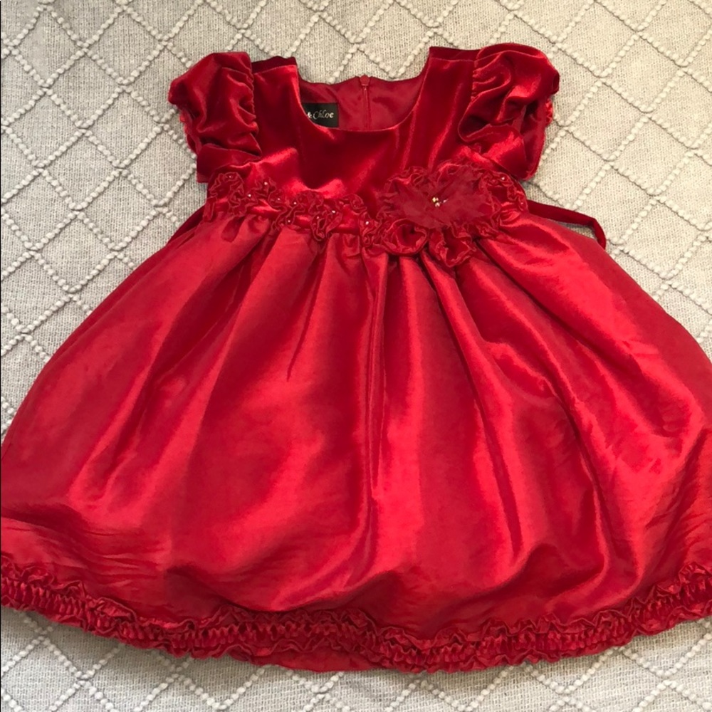 Baby girls dress and headband